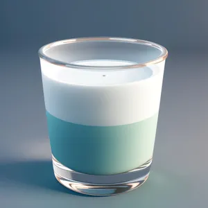 Hot Herbal Tea in Transparent Glass Mug