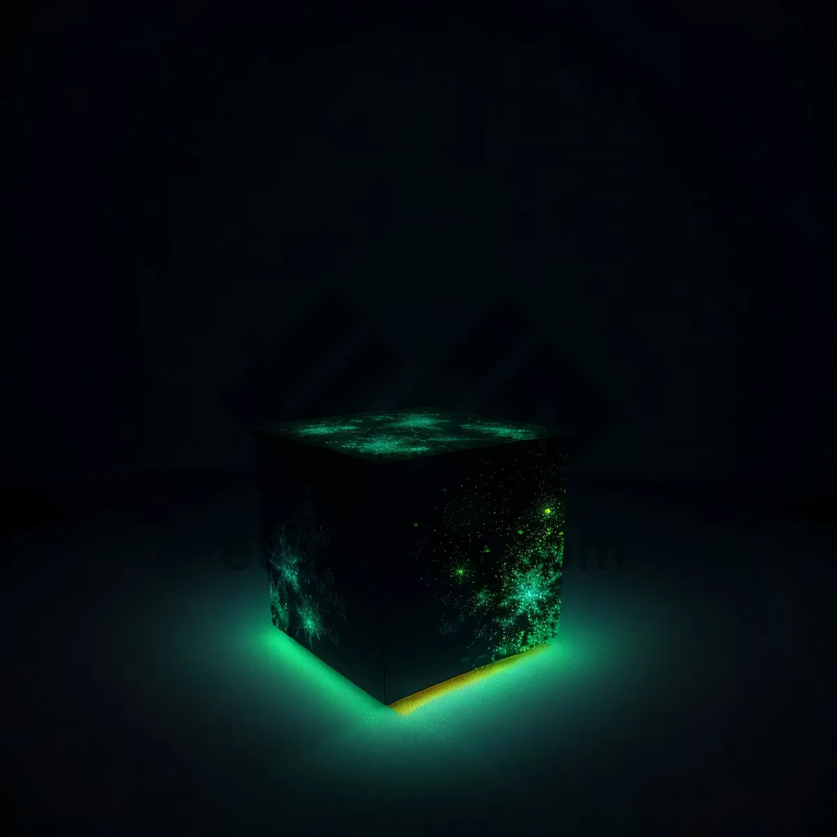 Picture of Dark Glass Cup with Planet Earth Design