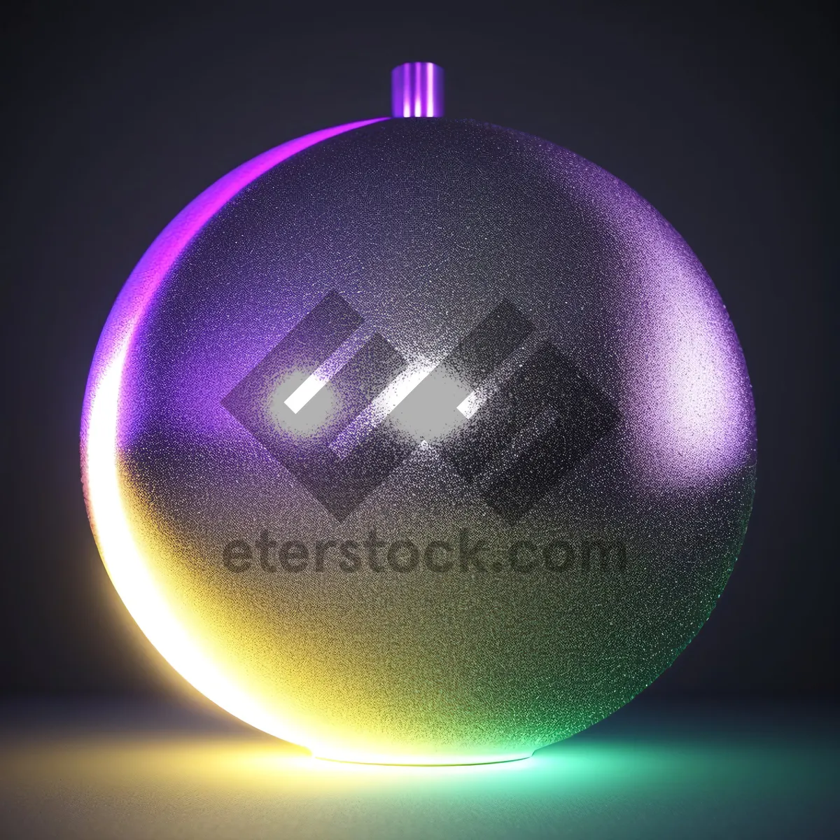 Picture of Glowing Space Sphere: A Shiny 3D Graphic Design