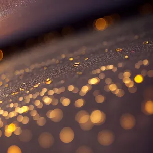 Shiny LED Diode Pattern on Black Background