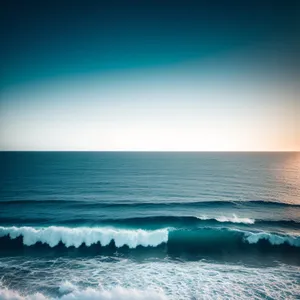 Serene Sunset on Tropical Beach