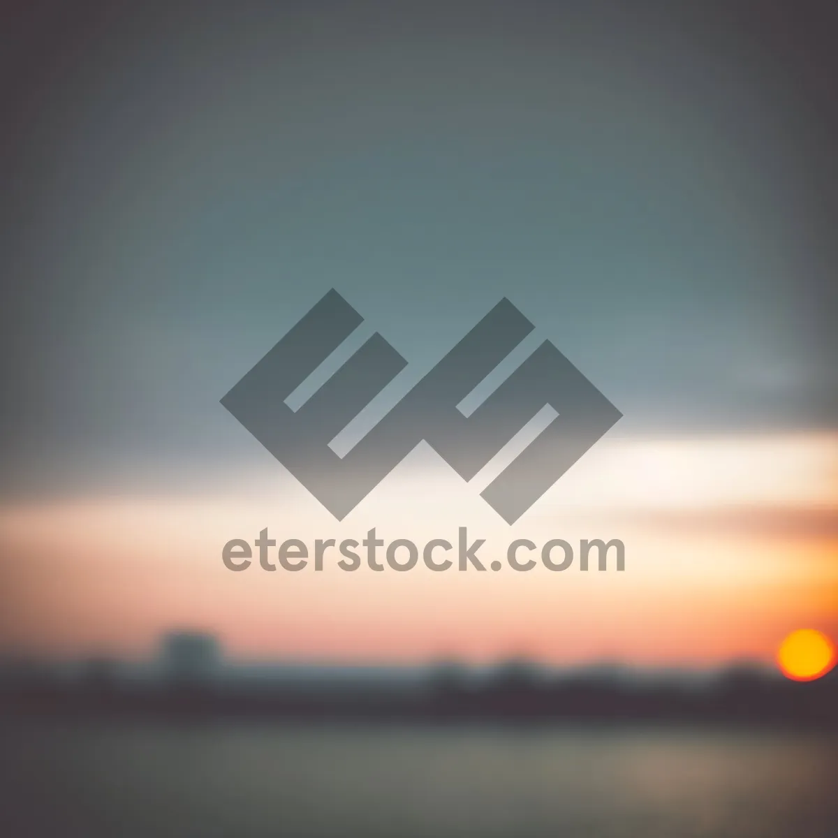 Picture of Vibrant Sunset Sky over Ocean