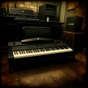 Electronic Keyboard - Melodic Music Maker with Black Keys