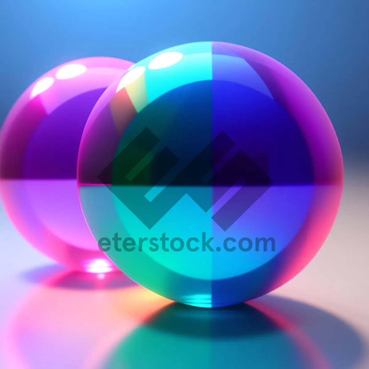 Picture of Shiny Glass Web Button Set: Bright, Round Icons