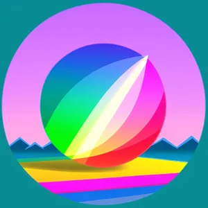 Vibrant Rainbow Wave Design