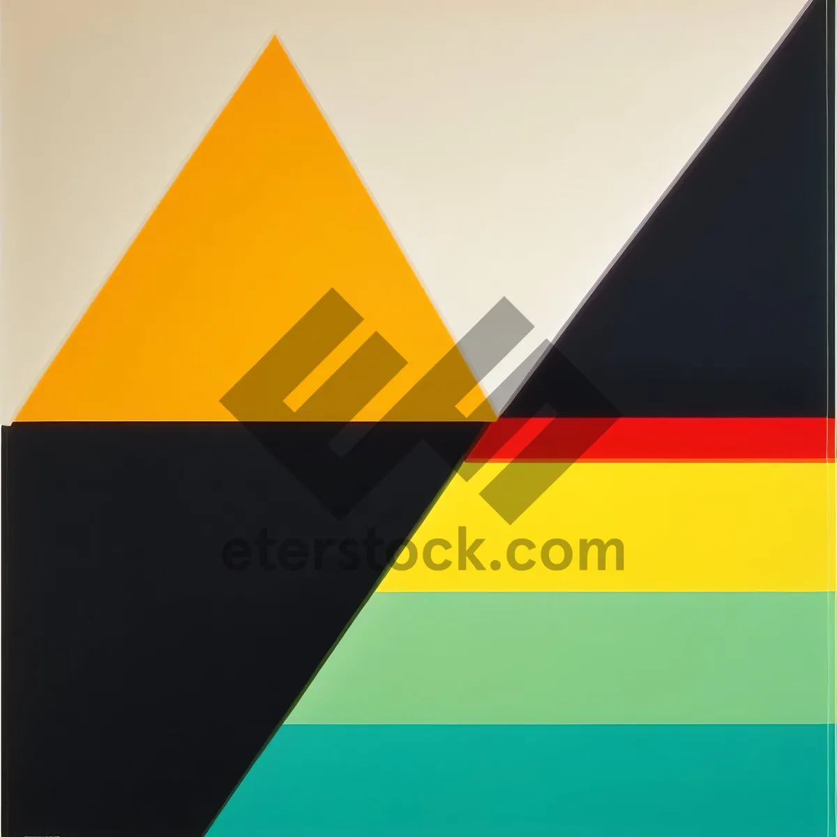 Picture of Pyramid Flag: Graphic Symbol of Country