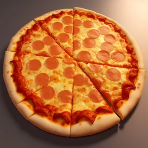 Delicious Pizza with Mozzarella and Pepperoni