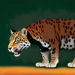 Leopard Fur: Majestic Big Cat with Striking Spots