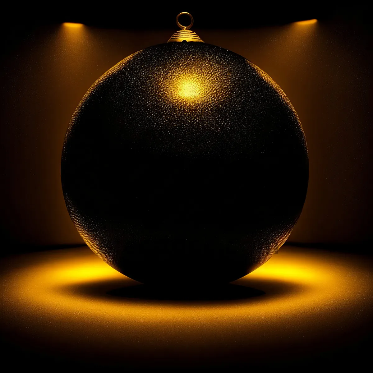 Picture of Festive Gold Glass Ball Ornament for Winter Celebration