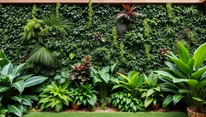 Tropical Palm Tree in Lush Green Landscape