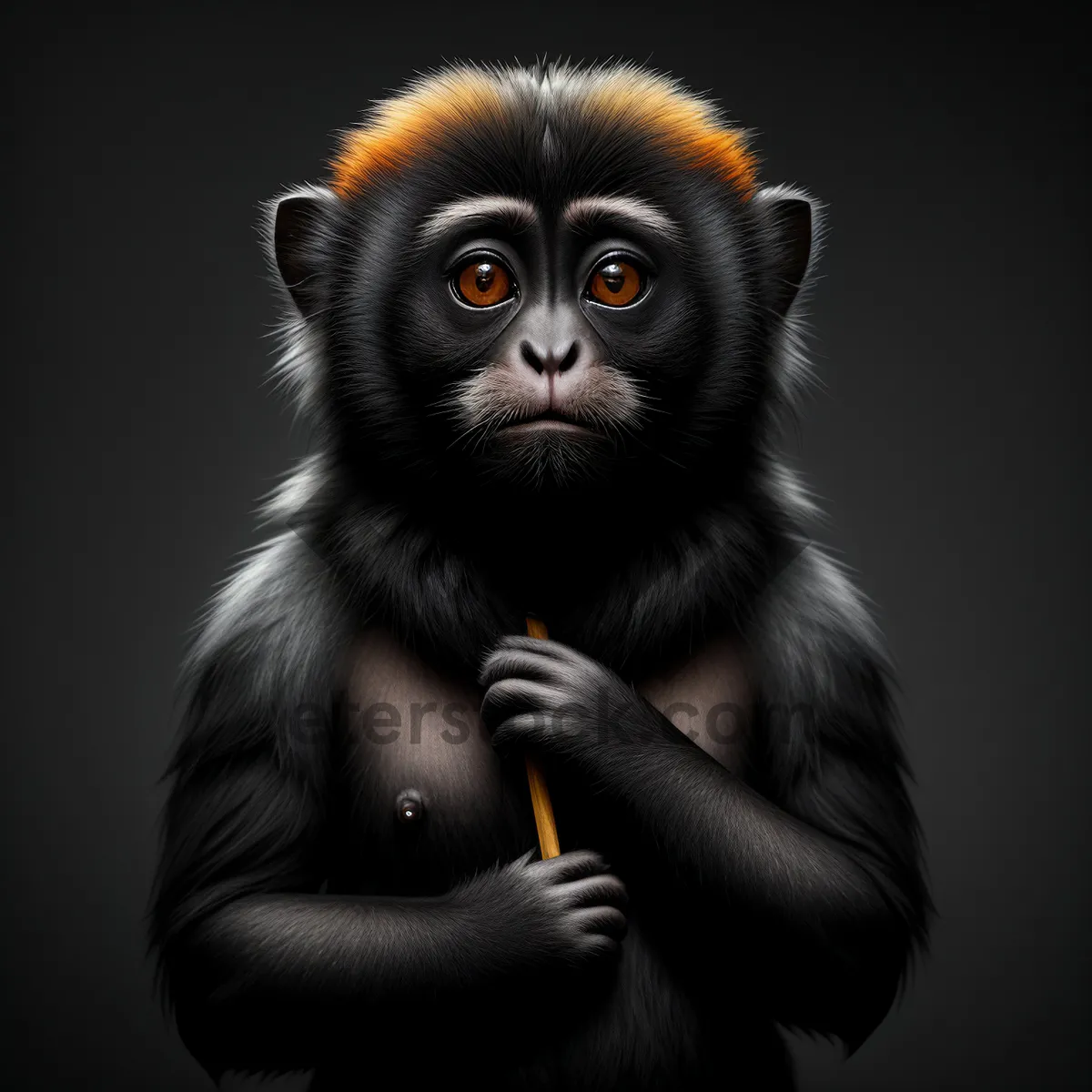 Picture of Charming Baby Monkey Wildlife Portrait