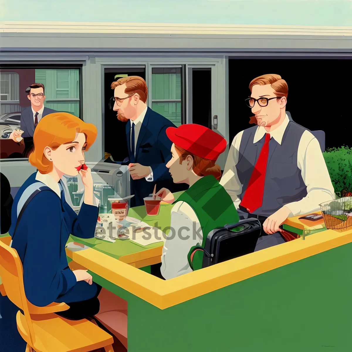 Picture of Professional Business Team Meeting at Office Table