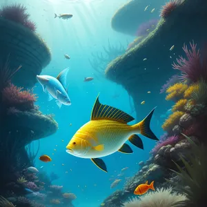 Colorful Tropical Fish in Vibrant Coral Reef