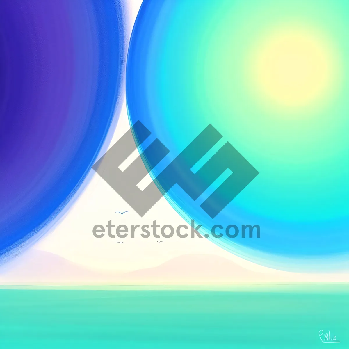 Picture of Dynamic Digital Lightning Glass Icon Design