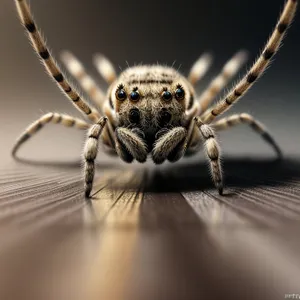 Garden Spider - Eerie Eight-Legged Arachnid in Web