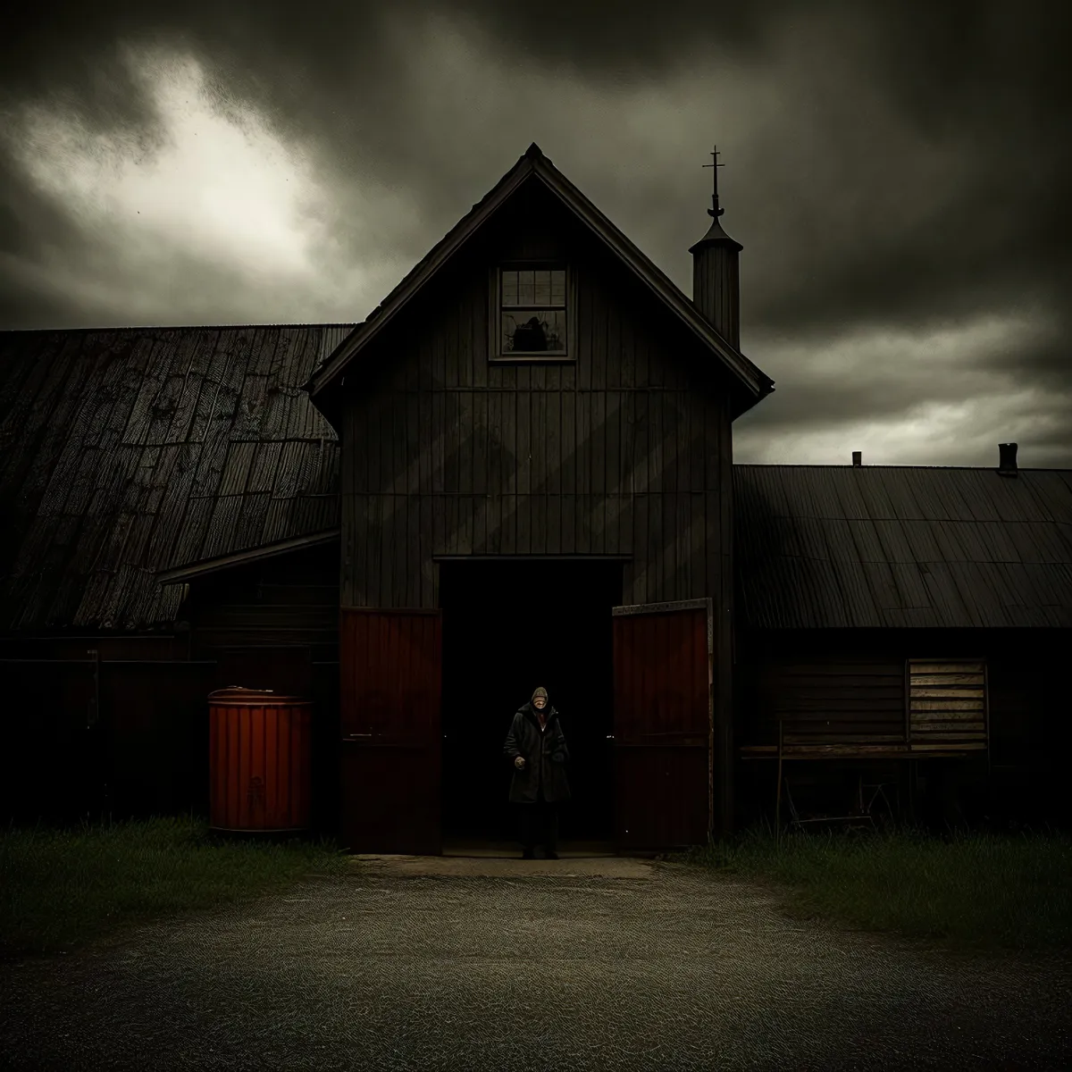 Picture of Charming Old Country Barn with Rustic Architecture