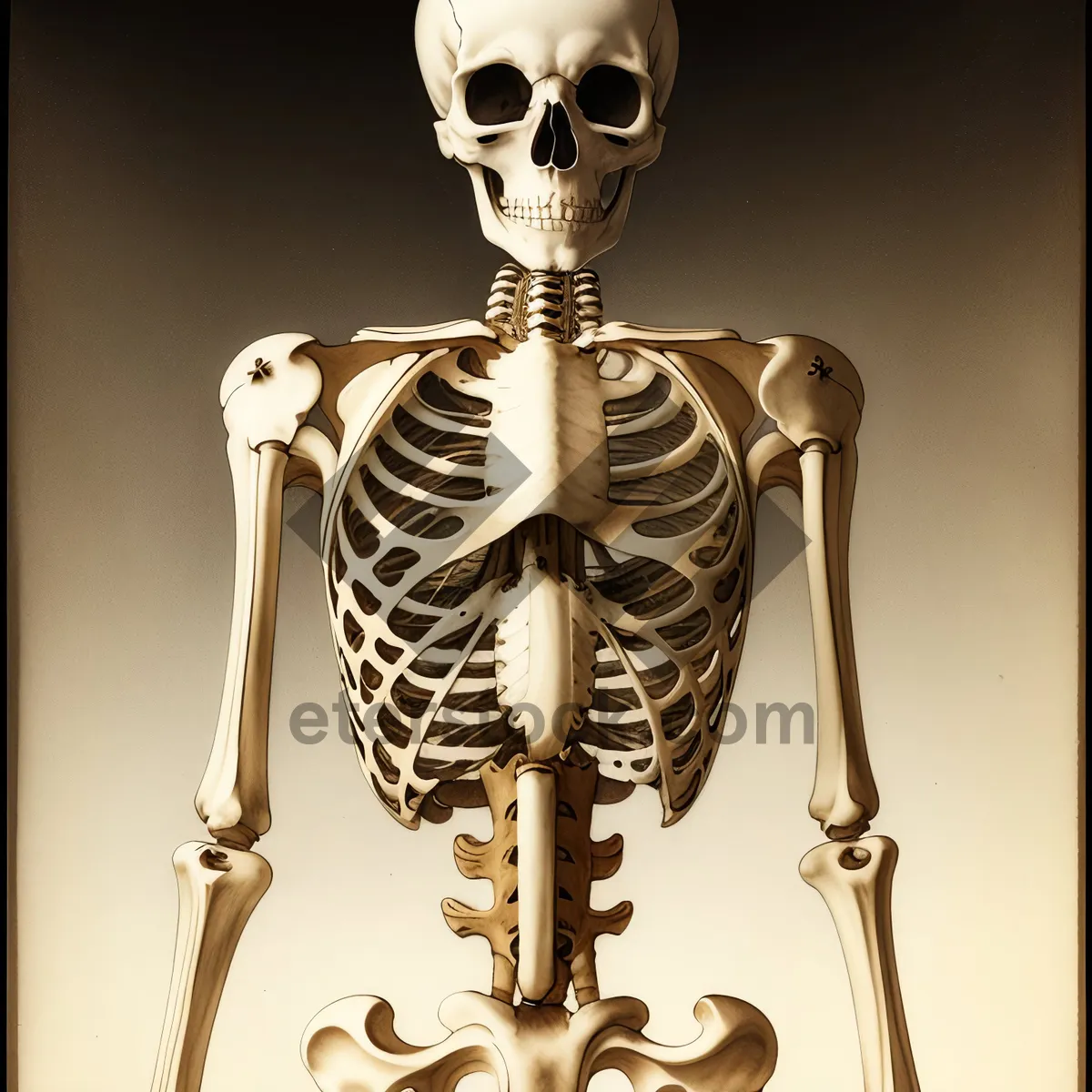 Picture of Human Skeleton Anatomy: Detailed 3D Bone Structure