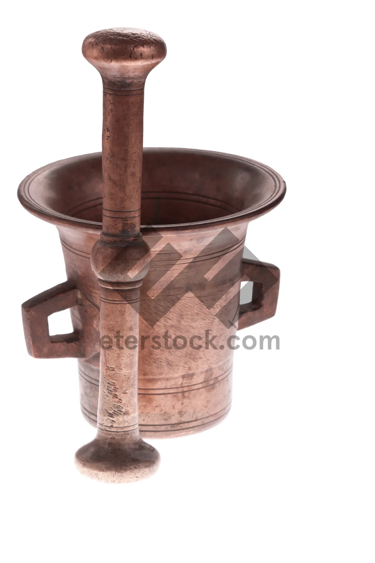 Picture of Kitchen mortar and pestle for grinding spices.