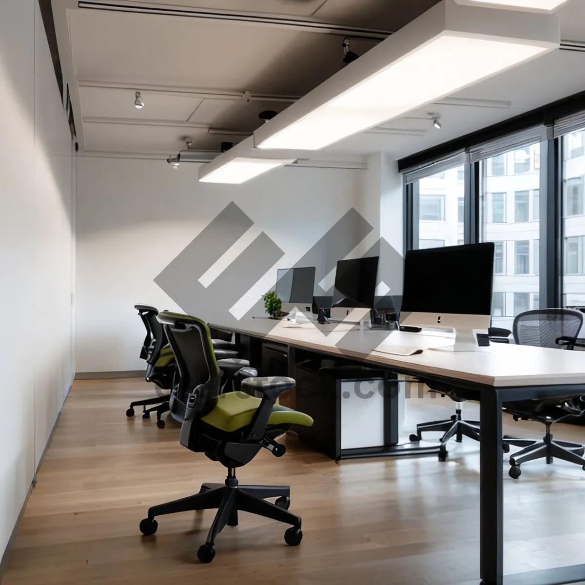 Picture of Contemporary office furniture in stylish modern apartment