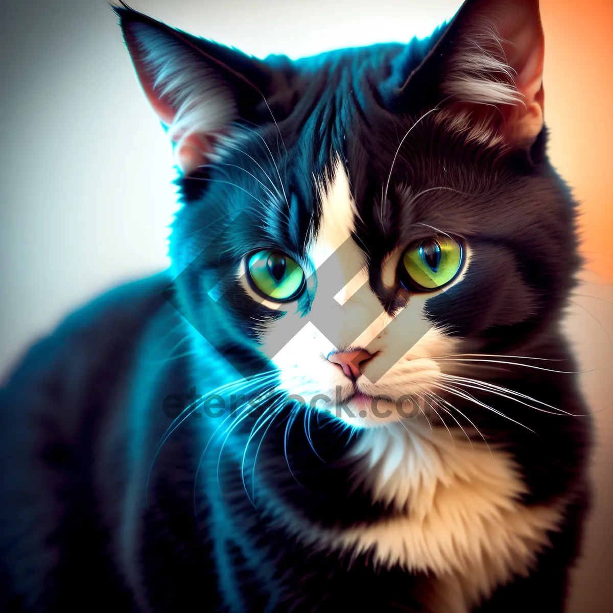 Picture of Cute and Playful Kitty with Fluffy Fur