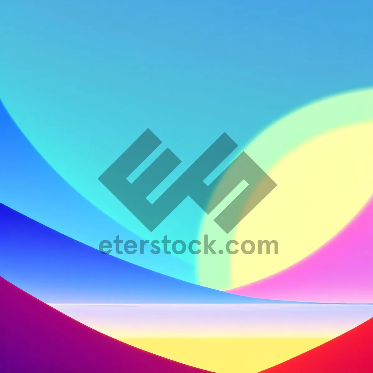 Picture of Abstract Gradient Artistic Shapes in Technicolor Spectrum