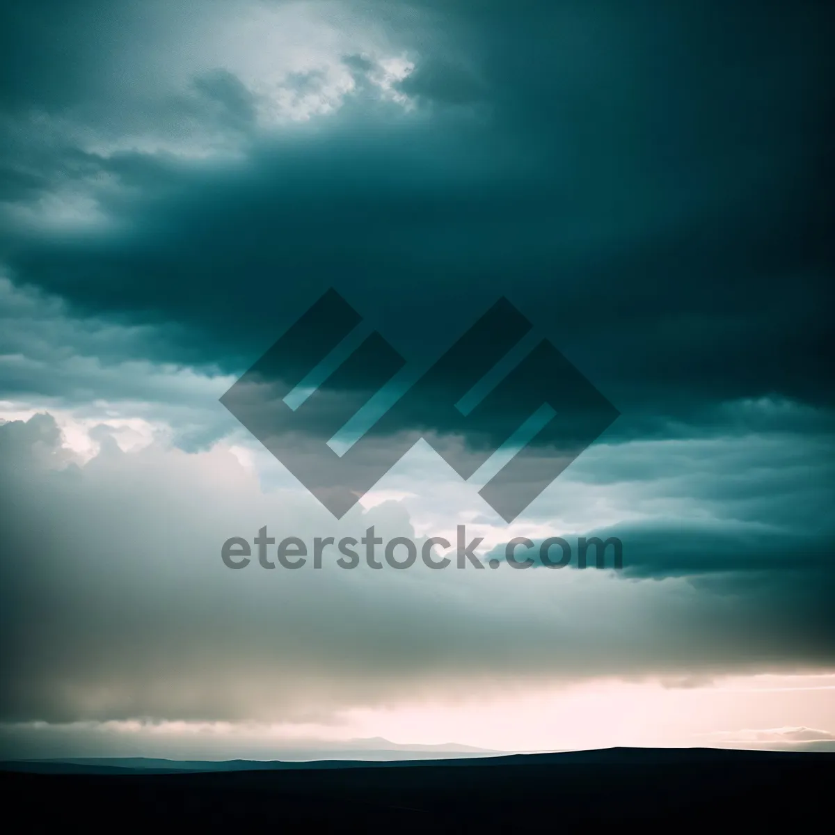 Picture of Vibrant Summer Sunset Over the Ocean