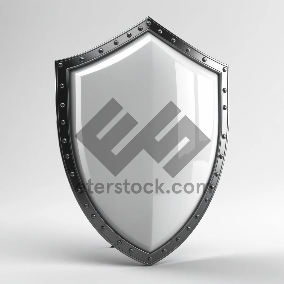 Picture of Metal shield icon design element.