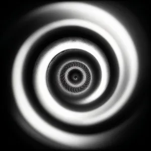 Spiraling Coil of Digital Art