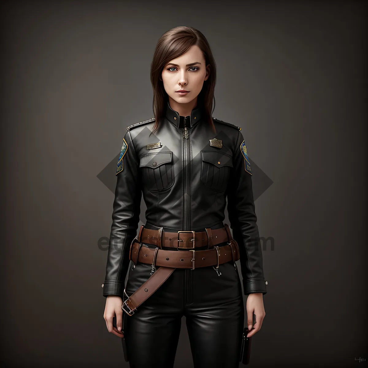 Picture of Stylish Leather Jacket Fashion Model