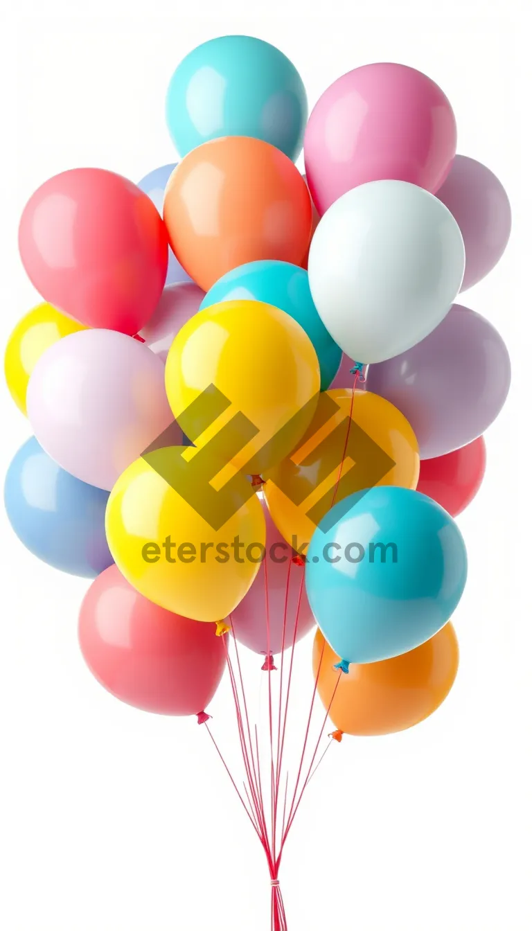 Picture of Vibrant party balloons in bright colors