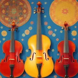 Elegant Stringed Instruments in Harmonious Ensemble