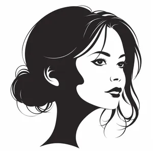 Black Cartoon Art Haircut Drawing