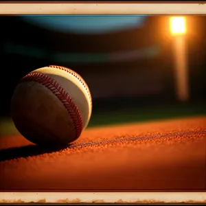 Sporting Equipment: Baseball Glove on Grass Field