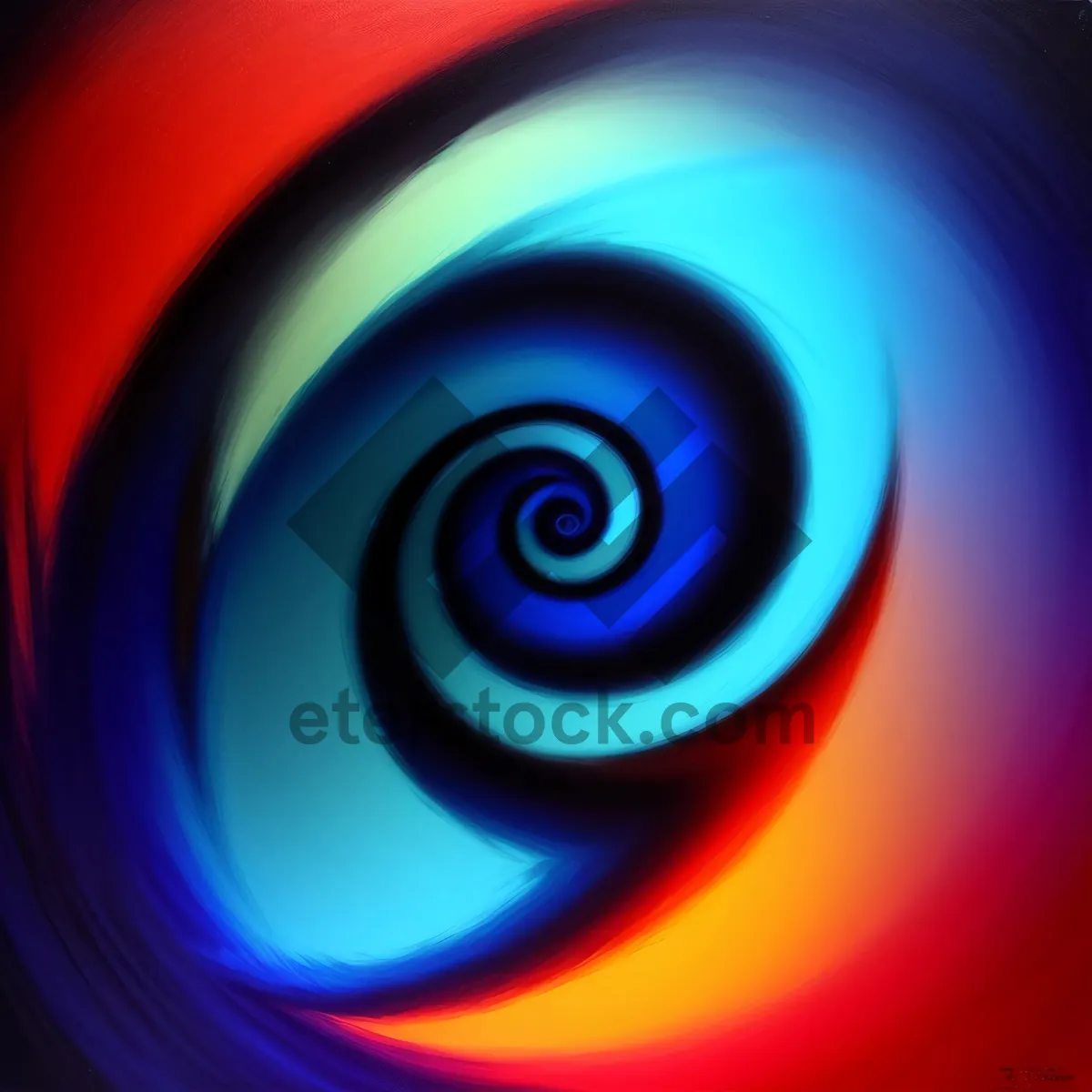 Picture of Vibrant Geometric Motion: Abstract Fractal Design