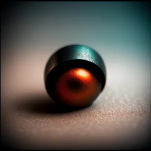 Shiny Electronic Device Sphere on Table