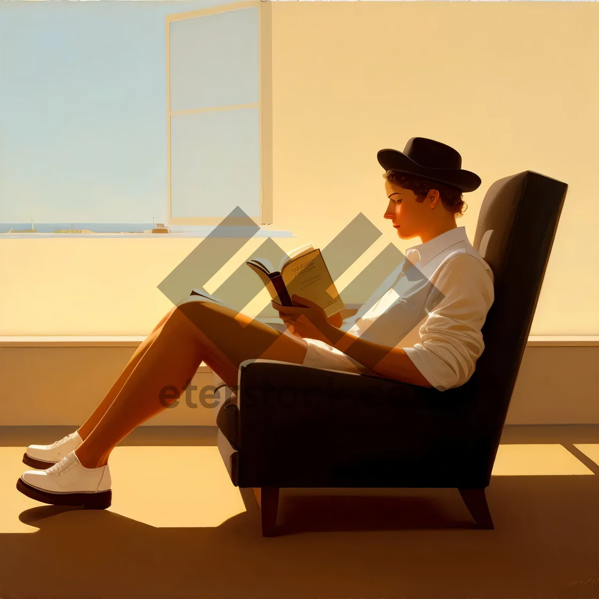 Picture of Attractive businesswoman smiling while working on laptop at home.