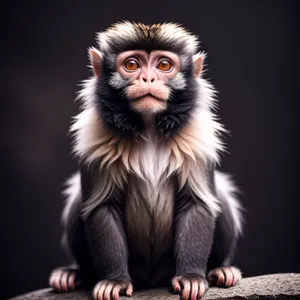 Mystic Macaque Portrait - Cute Primate in Wildlife