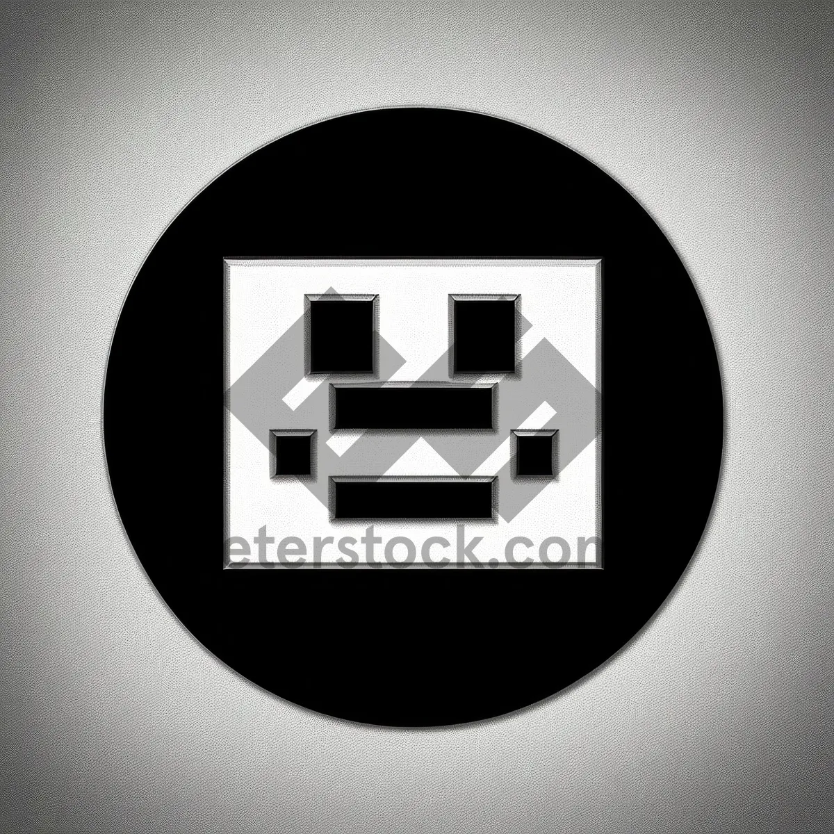 Picture of Modern Black Elevator Button Icon Design