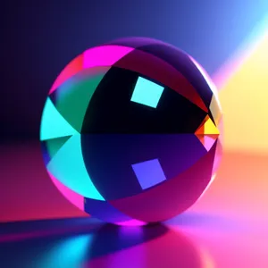Vibrant Rainbow Glass Button