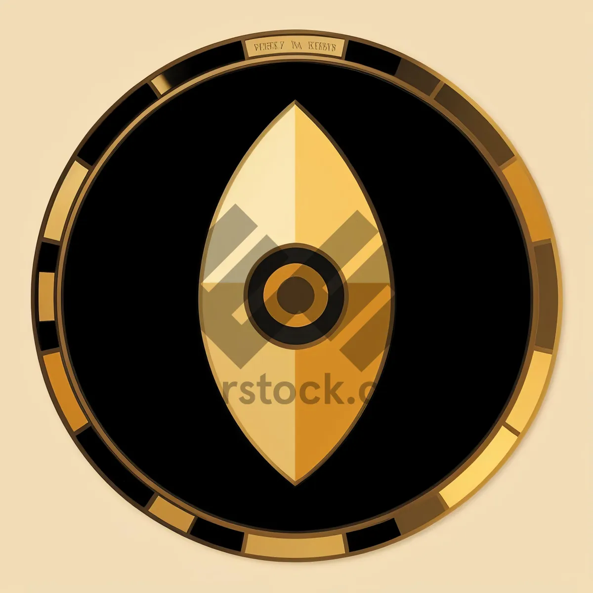 Picture of Shiny Round Black Video Disk Icon