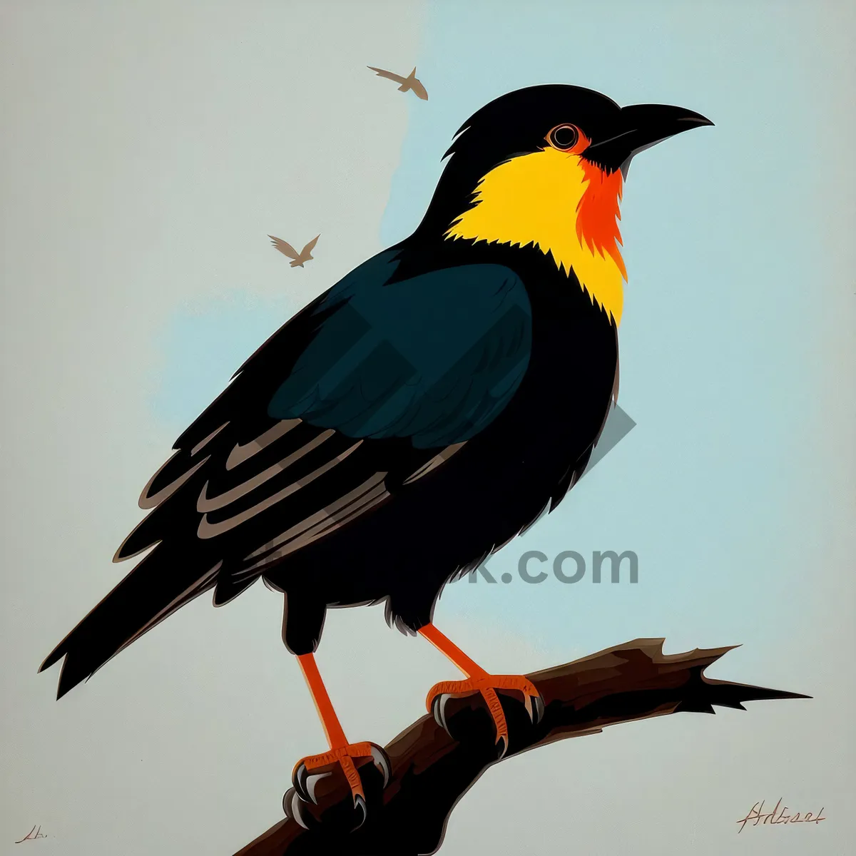 Picture of Black Woodpecker in Flight: Majestic Feathered Aviator