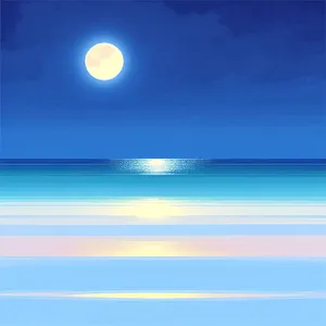 Serenity under the Sun: a Coastal Sunset Beachscape