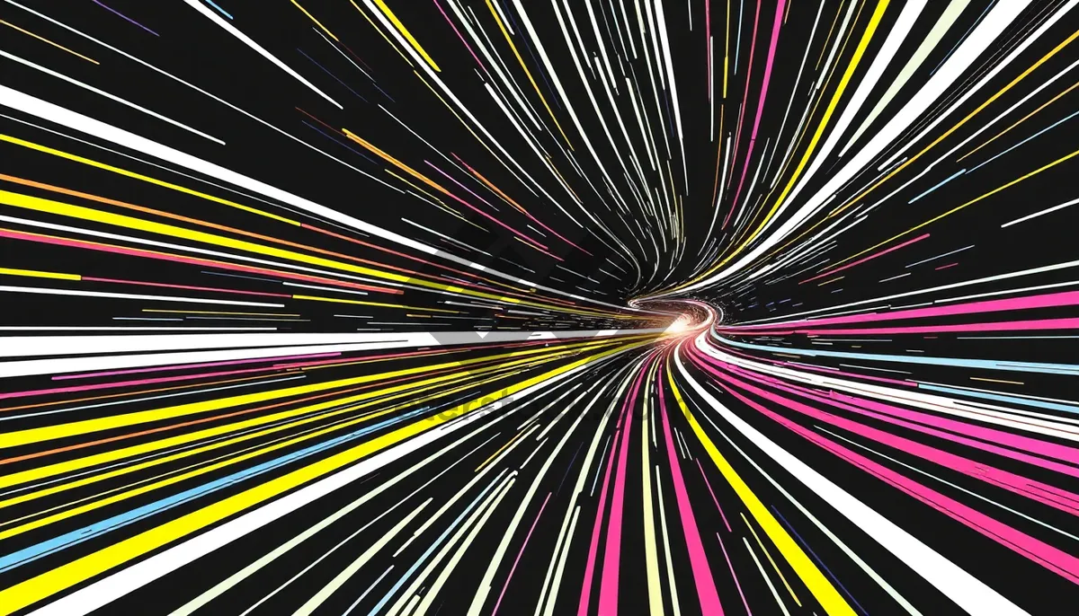 Picture of Dark futuristic digital art design with bright glow