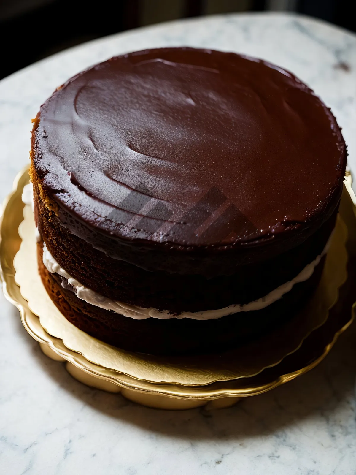 Picture of Delicious Chocolate Cake with Decadent Chocolate Sauce