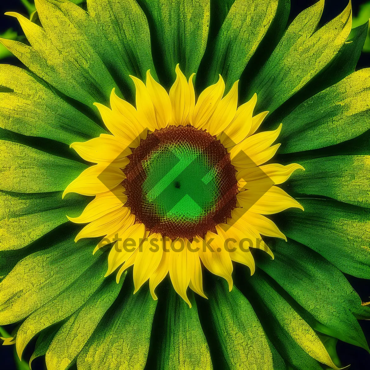 Picture of Burst of Sunshine: Vibrant Sunflowers Blooming in a Colorful Field