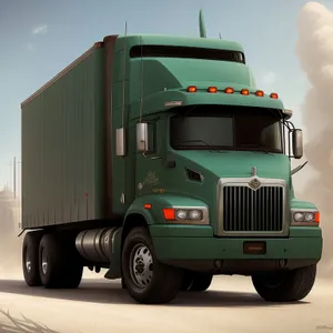 Freight truck speeding on highway delivering cargo