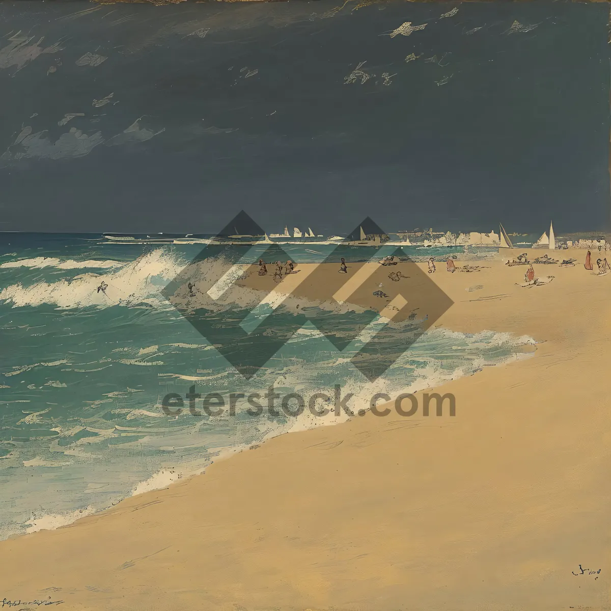 Picture of Turquoise waters caressing sandy shores - paradise retreat