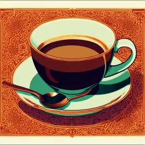 Hot brewed coffee served in a ceramic mug