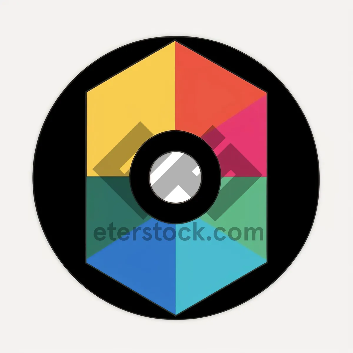 Picture of Shiny Black Round Web Button Icon