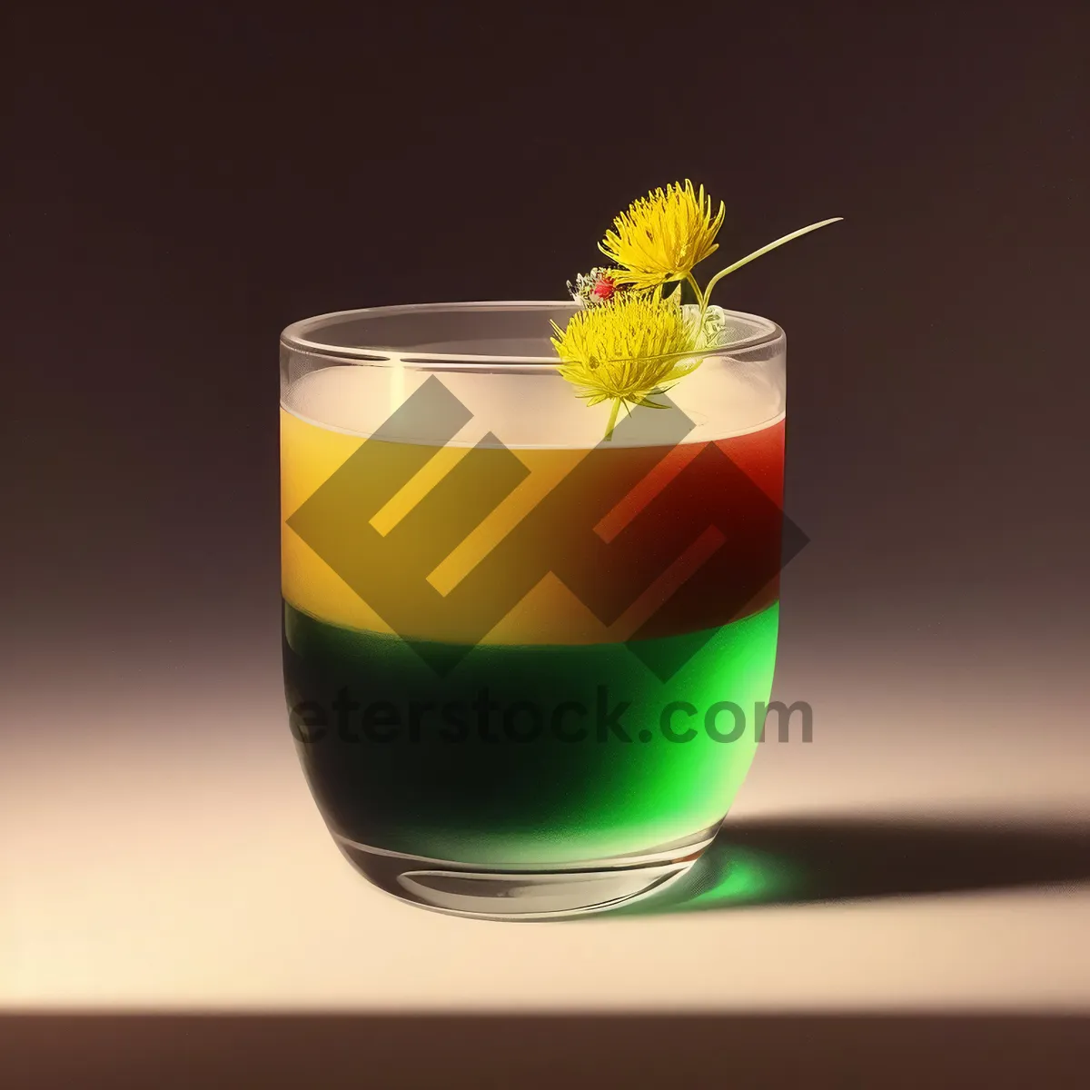 Picture of Refreshing Herbal Tea in Glass Cup